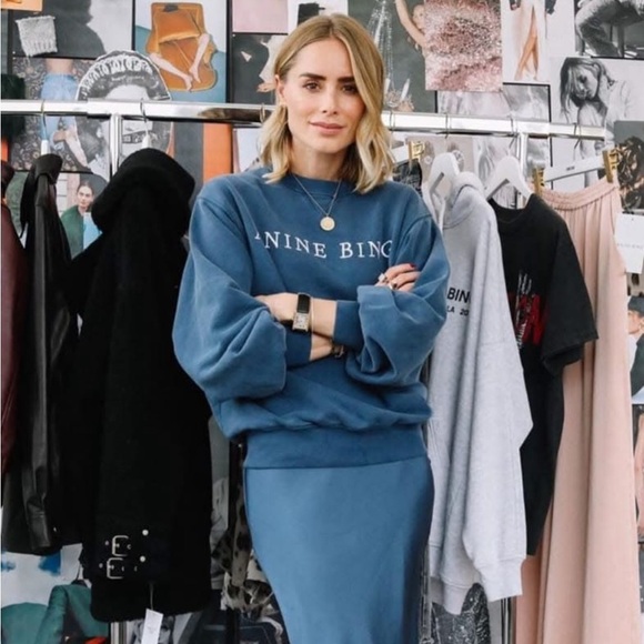 Anine Bing Navy Blue Sweatshirt - Picture 3 of 13
